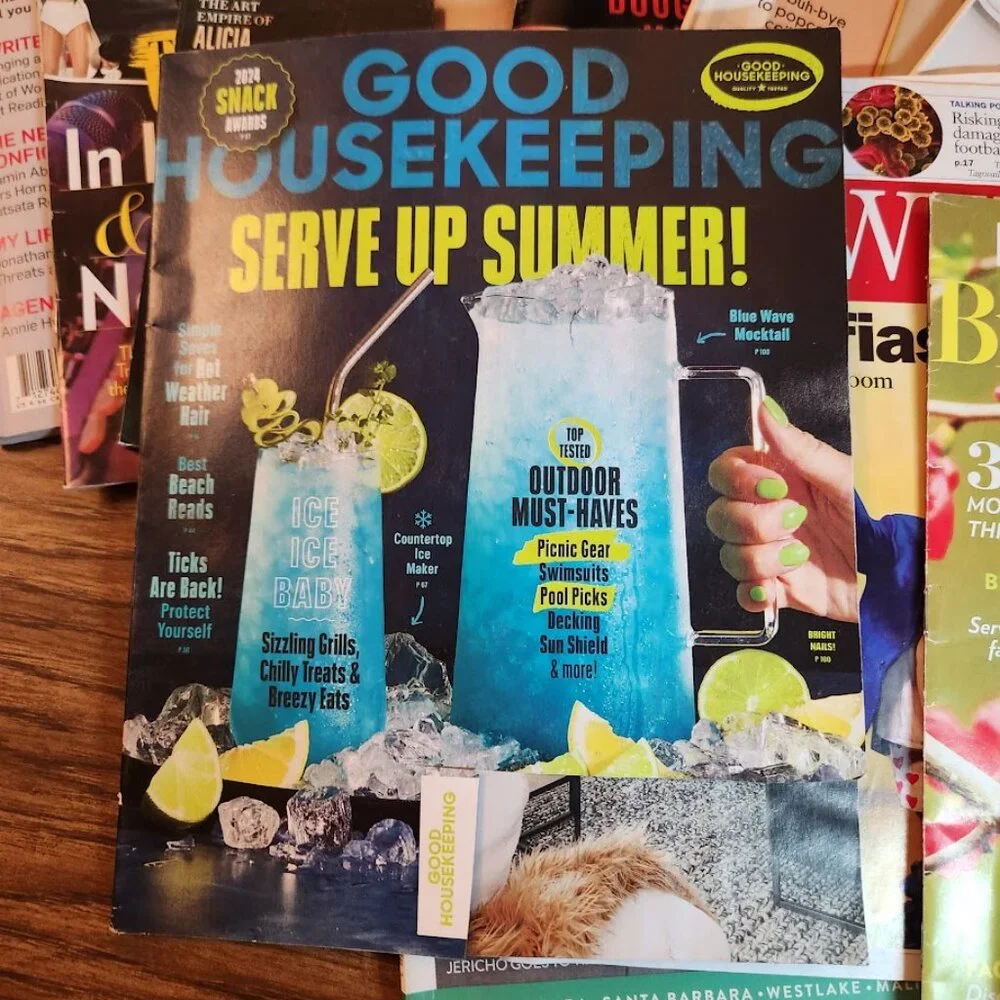 Mystery Magazine Bundle Lot of 5 Magazines RANDOM DATES Reading bundle Collage
